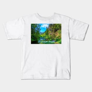 Spearfish Creek in the Black Hills Kids T-Shirt